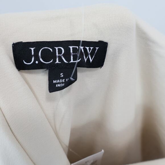 J.Crew Strapless Colorblock Midi Mixy Dress Natural Black Size Small NWT - Picture 4 of 8